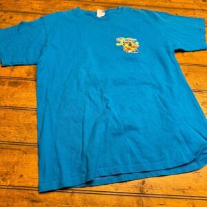 Mens Medium Blue Rum is the Answer Aruba Parrot‎ Graphic T Shirt